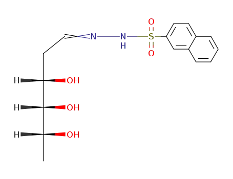 naphthalene-2-sulfonic acid-(D-ribo-2,6-dideoxy-hexitol-1-ylidenehydrazide)