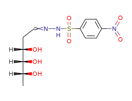 4-nitro-benzenesulfonic acid-(D-ribo-2,6-dideoxy-hexitol-1-ylidenehydrazide)