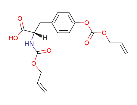 Molecular Structure of 104669-68-3 (L-Tyrosine, N-[(2-propenyloxy)carbonyl]-, 2-propenyl carbonate (ester))