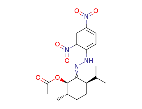 (1RS,2SR,4SR)-2-acetoxy-p-menthan-3-one-(2,4-dinitro-phenylhydrazone)