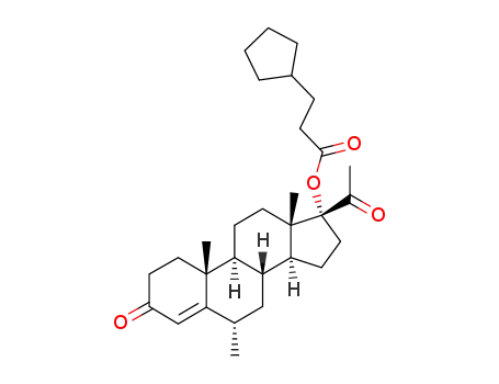 17-(3-cyclopentyl-propionyloxy)-6α-methyl-pregn-4-ene-3,20-dione