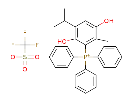 2,5-dihydroxy-3-isopropyl-6-methylphenyl(triphenyl)phosphonium trifluoromethanesulfonate