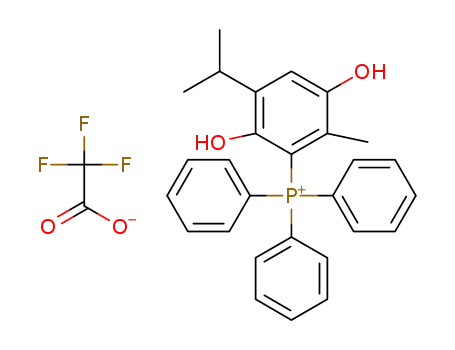 2,5-dihydroxy-3-isopropyl-6-methylphenyl(triphenyl)phosphonium trifluoroacetate