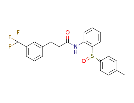 (S)-3-(3-trifluoromethylphenyl)-N-(2-(p-tolylsulfinyl)phenyl)propanamide