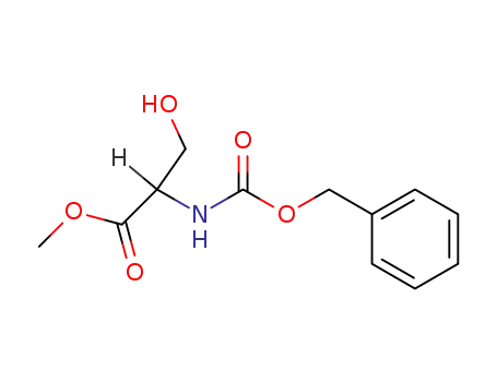 Molecular Structure of 14464-15-4 (methyl 2-{[(benzyloxy)carbonyl]amino}-3-hydroxypropanoate)