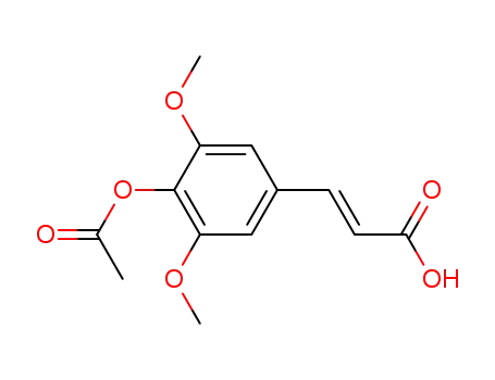 (E)-4-acetoxy-3,5-dimethoxycinnamic acid