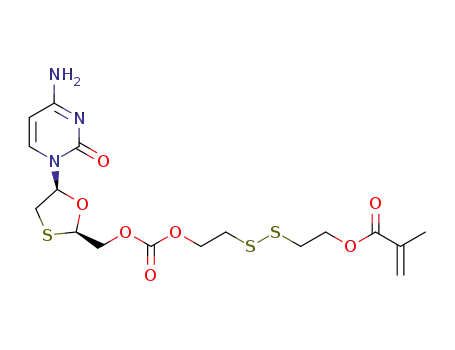 2-((2-(((lamivudine)carbonyl)oxy)ethyl)disulfanyl)ethyl methacrylate