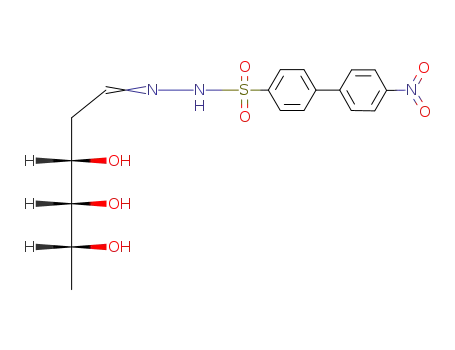 4'-nitro-biphenyl-4-sulfonic acid-(D-ribo-2,6-dideoxy-hexitol-1-ylidenehydrazide)