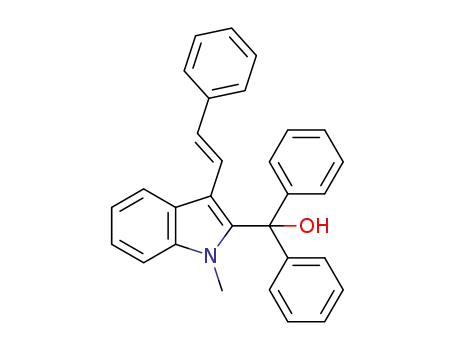 (E)-(1-methyl-3-styryl-1H-indol-2-yl)diphenylmethanol