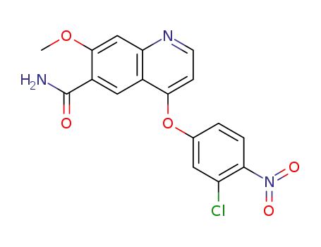 4-(3-chloro-4-nitrophenoxy)-7-methoxy-6-quinolinecarboxamide