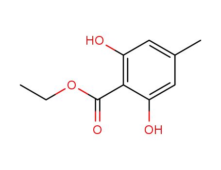 Molecular Structure of 90904-35-1 (ethyl 2,6-dihydroxy-p-toluate)