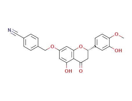 (S)-4-{[(5-hydroxy-2-(3-hydroxy-4-methoxyphenyl)-4-oxochroman-7-yl)oxy]methyl}benzonitrile