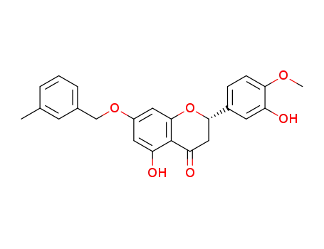 (S)-5-hydroxy-2-(3-hydroxy-4-methoxyphenyl)-7-[(3-methylbenzyl)oxy]chroman-4-one