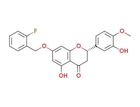 (S)-7-[(2-fluorobenzyl)oxy]-5-hydroxy-2-(3-hydroxy-4-methoxyphenyl)chroman-4-one