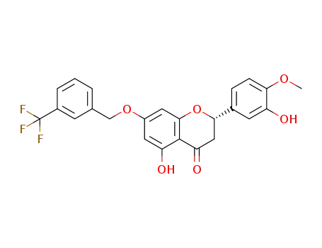 (S)-5-hydroxy-2-(3-hydroxy-4-methoxyphenyl)-7-{[3-(trifluoromethyl)benzyl]oxy}chroman-4-one