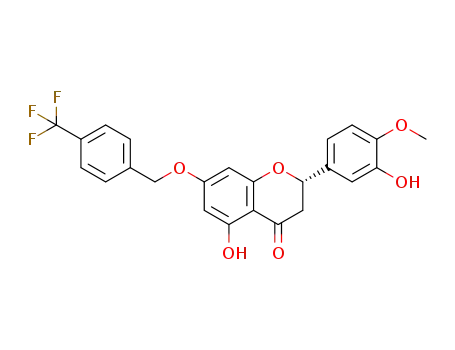 (S)-5-hydroxy-2-(3-hydroxy-4-methoxyphenyl)-7-{[4-(trifluoromethyl)benzyl]oxy}chroman-4-one