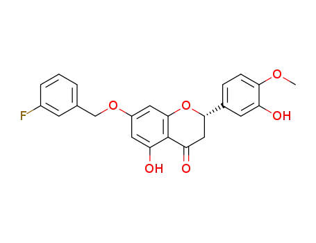 (S)-7-[(3-fluorobenzyl)oxy]-5-hydroxy-2-(3-hydroxy-4-methoxyphenyl)chroman-4-one
