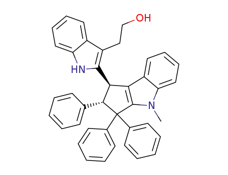 2-(2-(4-methyl-2,3,3-triphenyl-1,2,3,4-tetrahydrocyclopenta[b]indol-1-yl)-1H-indol-3-yl)ethanol