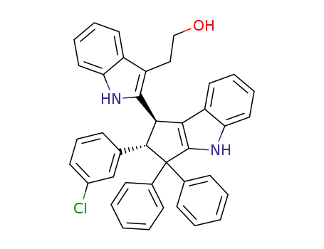 2-(2-(2-(3-chlorophenyl)-3,3-diphenyl-1,2,3,4 -tetrahydrocyclopenta[b]indol-1-yl)-1H-indol-3-yl)ethanol