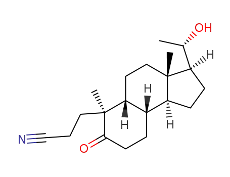 3-((3S,3aS,5aR,6S,9aS,9bS)-3-((S)-1-hydroxyethyl)-3a,6-dimethyl-7-oxododecahydro-1H-cyclopenta[a]naphthalen-6-yl)propanenitrile