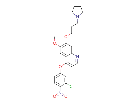 4-(3-chloro-4-nitrophenoxy)-6-methoxy-7-(3-(pyrrolidin-1-yl)propoxy)quinoline