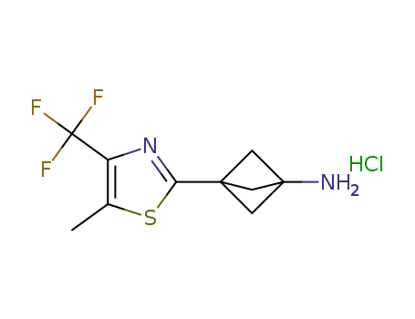 3-(5-methyl-4-(trifluoromethyl)thiazol-2-yl)bicyclo[1.1.1]pentan-1-amine hydrochloride