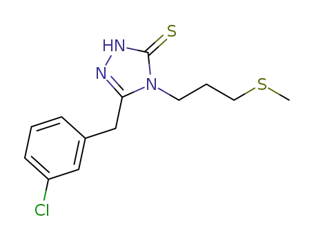 5-(3-chlorobenzyl)-4-[(3-methylthio)propyl]-2,4-dihydro-3H-1,2,4-triazole-3-thione