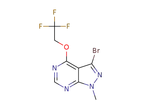 3-bromo-1-methyl-4-(2,2,2-trifluoroethoxy)-1H-pyrazolo[3,4-d]pyrimidine