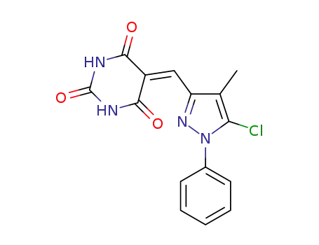 5-((5-chloro-4-methyl-1-phenyl-1H-pyrazol-3-yl)methylene)pyrimidine-2,4,6(1H,3H,5H)-trione