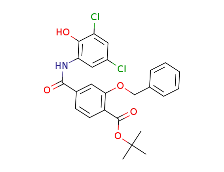 tert-butyl 2-(benzyloxy)-4-(3,5-dichloro-2-hydroxybenzoyl)benzoate
