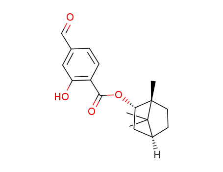 (1R,2S,4S)-1,7,7-trimethylbicyclo[2.2.1]hexane-2-yl-4-formyl-2-hydroxybenzoate