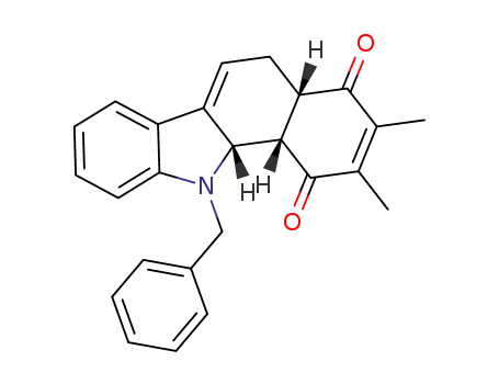 (4aS,11aS,11bS)-11-benzyl-2,3-dimethyl-5,11,11a,11b-tetrahydro-1H-benz o[a]carbazole-1,4(4aH)-dione