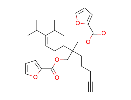 2-(4-isopropyl-5-methylhex-3-en-1-yl)-2-(pent-4-yn-1-yl)propane-1,3-diyl bis(furan-2-carboxylate)