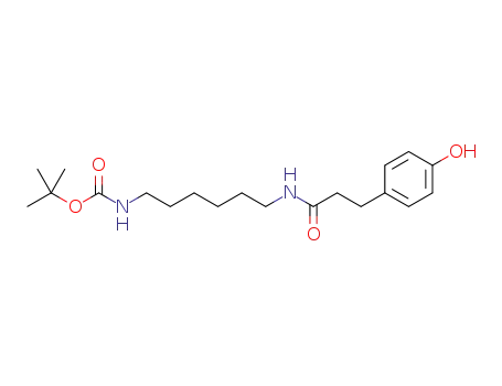 tert-butyl (6-(3-(4-hydroxyphenyl)propanamido)hexyl)carbamate