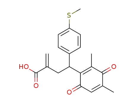 4-(3,5-dimethyl-1,4-benzoquinon-2-yl)-2-methylene-4-(4-(methylthio)phenyl)butanoic acid