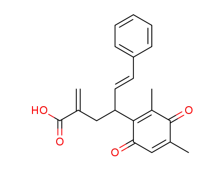 (E)-4-(3, 5-dimethyl-1,4-benzoquinon-2-yl)-2-methylene-6-phenylhex-5-enoic acid