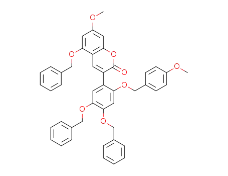 5-(benzyloxy)-3-(4,5-bis(benzyloxy)-2-((4-methoxybenzyl)oxy)phenyl)-7-methoxy-2-chromenone