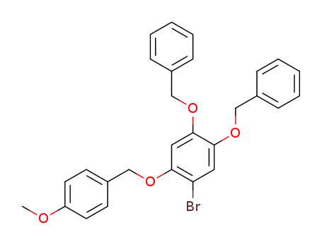 1,2-dibenzyloxy-4-bromo-5-(p-methoxybenzyl)oxybenzene