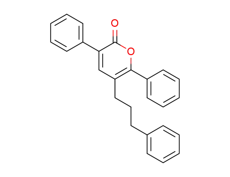 3,6-diphenyl-5-(3-phenylpropyl)-2H-pyran-2-one
