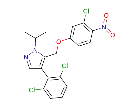 5-((3-chloro-4-nitrophenoxy)methyl)-4-(2,6-dichlorophenyl)-1-isopropyl-1H-pyrazole