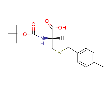 Molecular Structure of 61925-77-7 (Boc-S-(4-methylbenzyl)-L-cysteine)