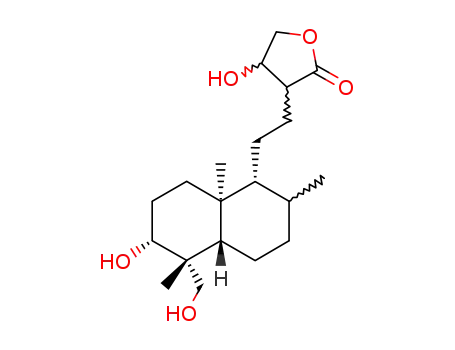 ent-(13Ξ,14Ξ)-3β,14,15,19-tetrahydroxy-8ξH-labdan-16-oic acid-15-lactone