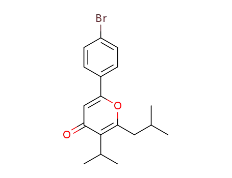 6-(4-bromophenyl)-2-isobutyl-3-isopropyl-4H-pyran-4-one