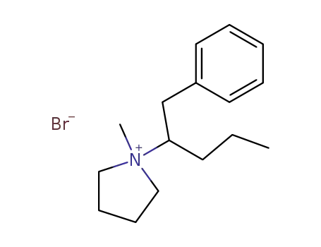 1-methyl-1-(1-benzyl-butyl)-pyrrolidinium; bromide