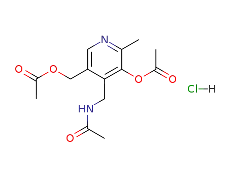 3-acetoxy-5-acetoxymethyl-4-(acetylamino-methyl)-2-methyl-pyridine; hydrochloride