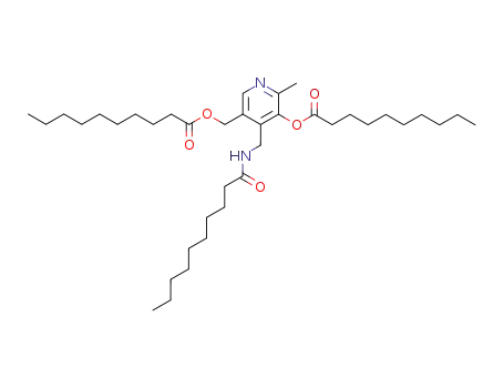 4-(decanoylamino-methyl)-3-decanoyloxy-5-decanoyloximethyl-2-methyl-pyridine