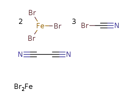 cyanogen bromide; compound with cyanogen and iron-bromidene