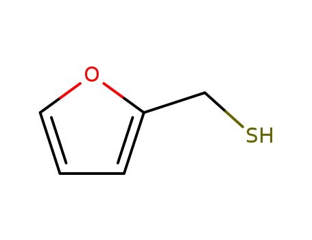 98-02-2,Furfuryl mercaptan,(2-Furanyl)methylmercaptan;2-(Mercaptomethyl)furan;2-Furfurylmercaptan;2-Furylmethanethiol;2-Furylmethyl mercaptan;Furan-2-ylmethanethiol;Furfuryl mercaptan;Furfurylthiol;NSC 41142;