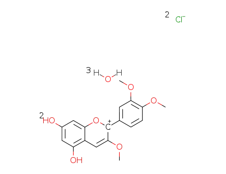 2-(3,4-dimethoxy-phenyl)-5,7-dihydroxy-3-methoxy-chromenylium; chloride