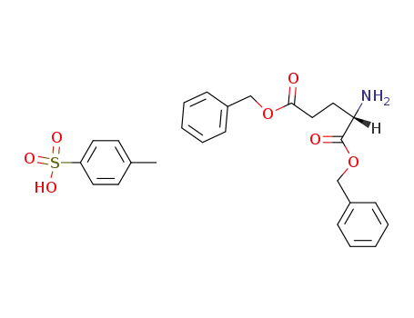 Molecular Structure of 2791-84-6 (L-Glutamic acid dibenzyl ester 4-toluenesulfonate )